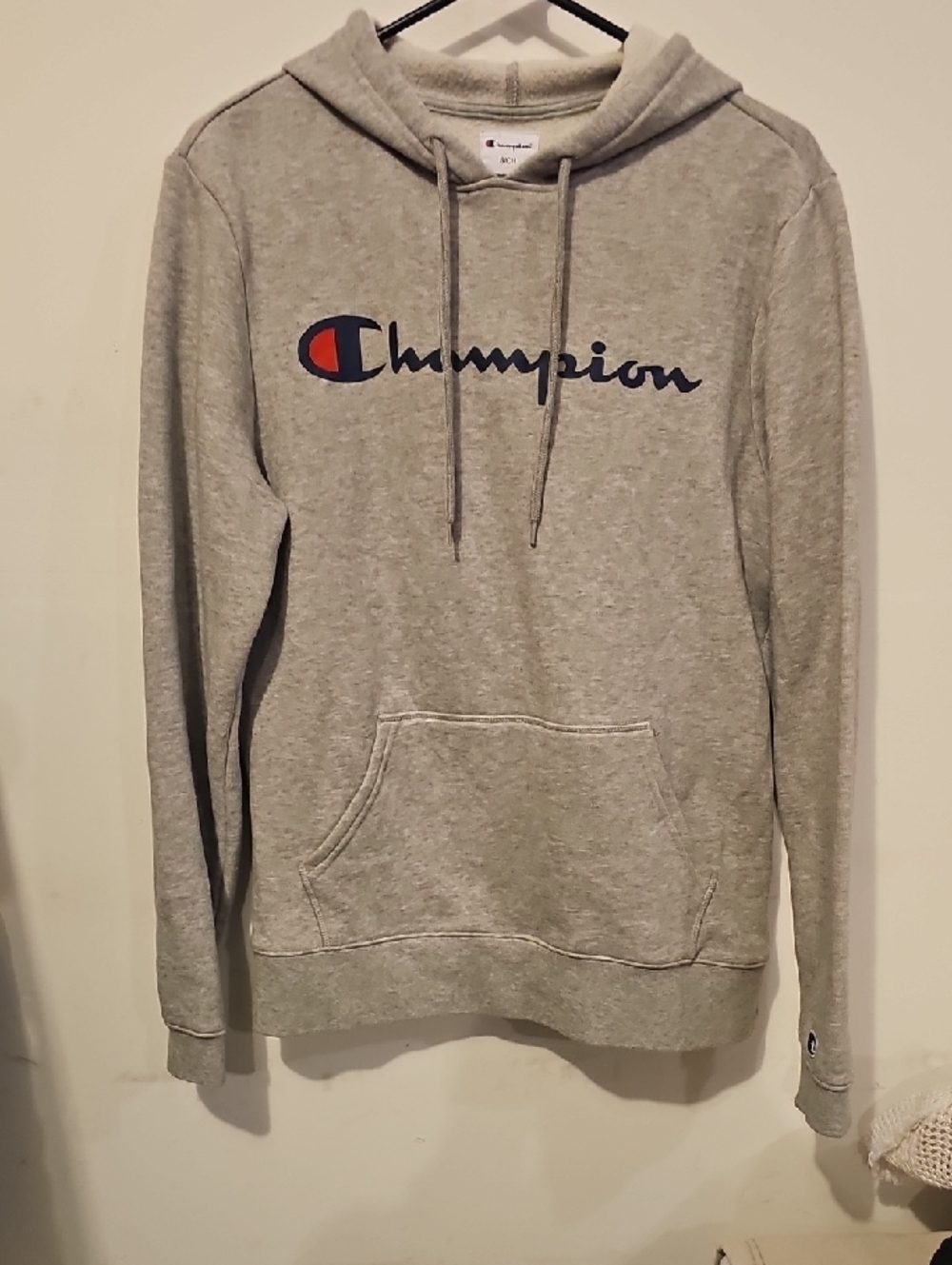 CHAMPION Mens Gray Hoodie, Sz Small!